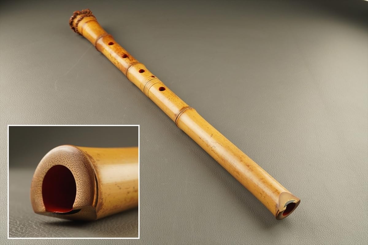 尺八　和楽器 Amazon.co.jp: 千寿尺八 都山流 露秋 歌口金巻 全長62cm g22刻印
