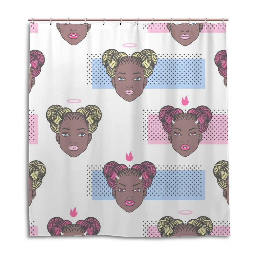 Rideau de douche de qualité supérieure en polyester lavable moderne Chehongg 66 x 72 cm