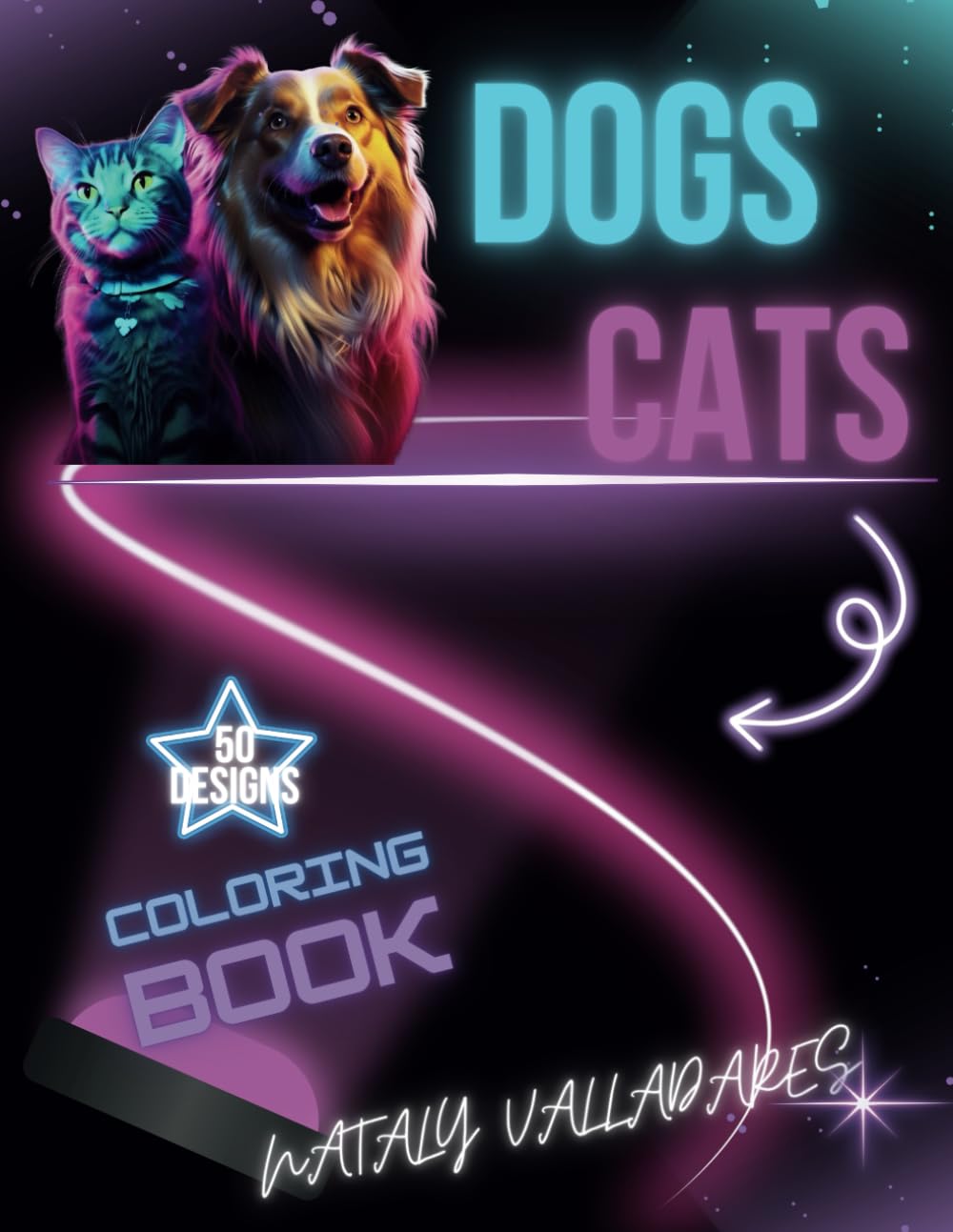 DOGS CATS: COLORING BOOK