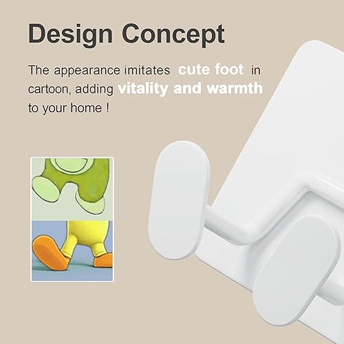 Miniatura 6 de Ganchos de ducha adhesivos para el interior, accesorios de ducha extra pegajosos, accesorios de ducha para maquinilla de afeitar, ganchos dobles