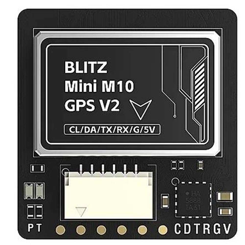 BLITZ M10 V2 moduł kompasu QMC5883L zintegrowany 10 częstotliwości odświeżania Flash 3,3-5,5 V pasuje do drona dalekiego zasięgu FPV (Mini M10 GPS V2)