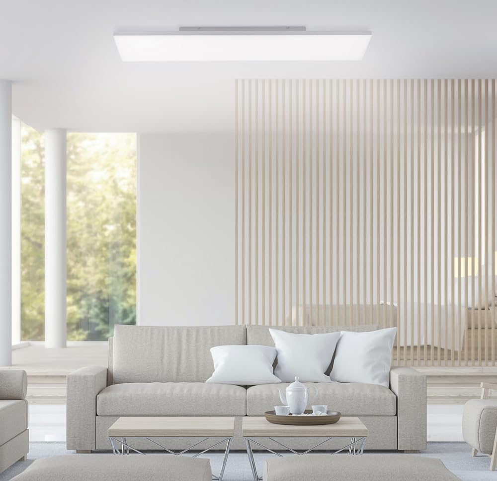 Paul Neuhaus LED Deckenleuchte 100x25cm, dimmbar Fernbedienung CCT | dimmbar, Fernbedienung, CCT, Lichttemperaturwechsel