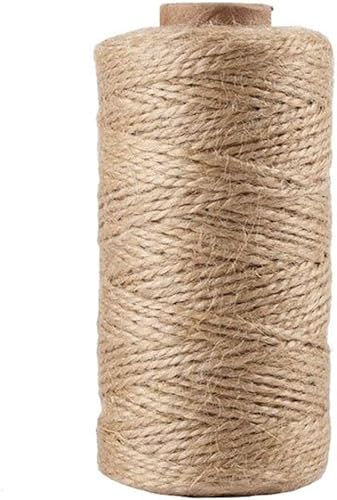 Miniatura 1 de Ymkf Sqqr cuerda de cáñamo natural 0039in 850 pies corteza de yute para manualidades envoltura decoración regalos jardinería