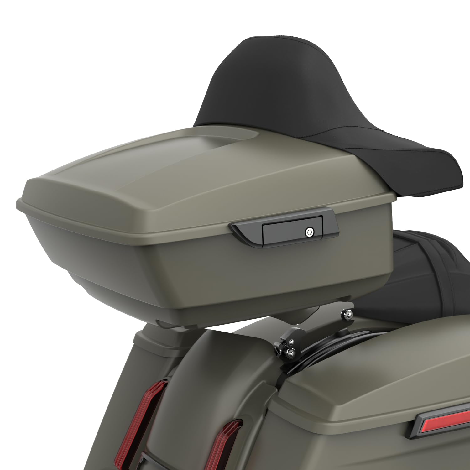 Moto Onfire Harley Tour Pack King Tour Pack Travel Trunk Fit for Harley Touring 20014+ (Industrial Gray Denim)