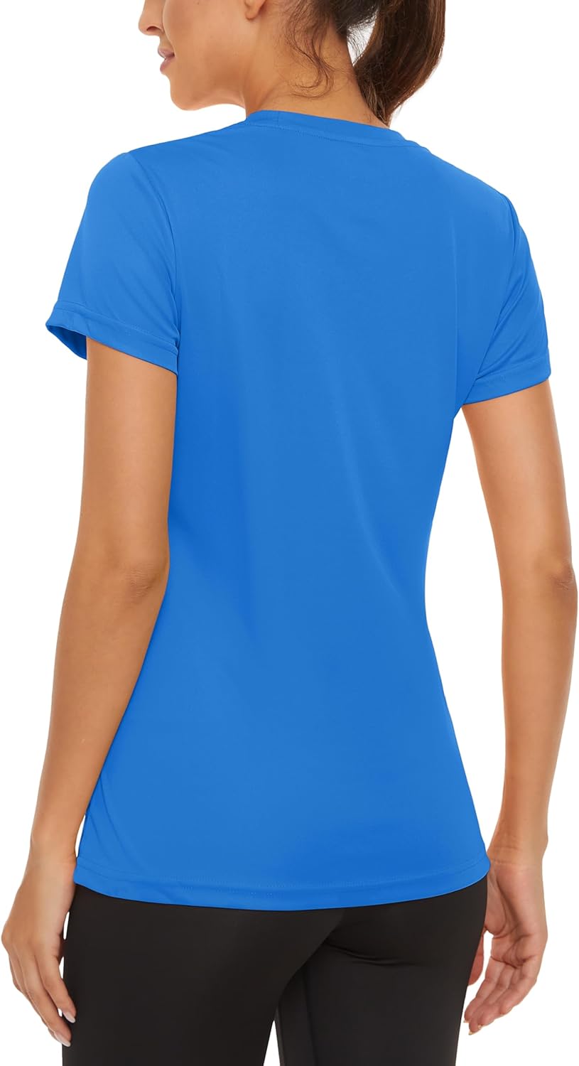 MAGCOMSEN Women's Short Sleeve T-Shirts UPF 50+ Sun Protection Quick Dry Athletic Running Workout Rash Guard Tops - Image 6