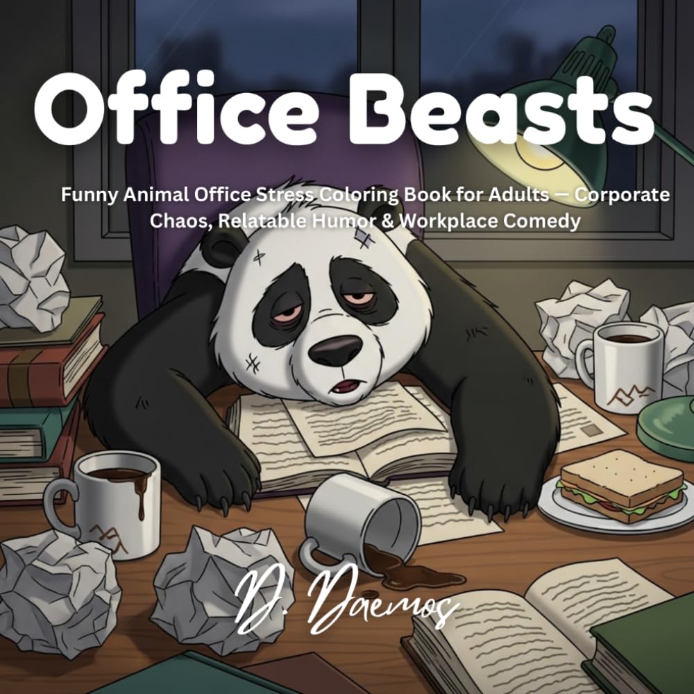 Office Beasts: Funny Animal Office Stress Coloring Book for Adults — Corporate Chaos, Relatable Humor & Workplace Comedy