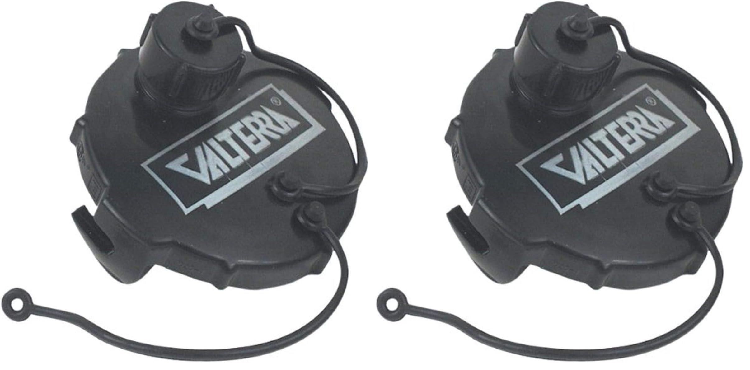Valterra T1020-1VP Waste Valve Cap - 3" with Capped 3/4" GHT, Black (Carded) (Pack of 2)