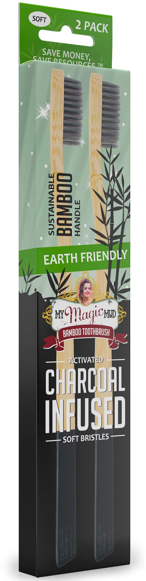 MY MAGIC MUD - Bamboo Toothbrush - 2 Pack