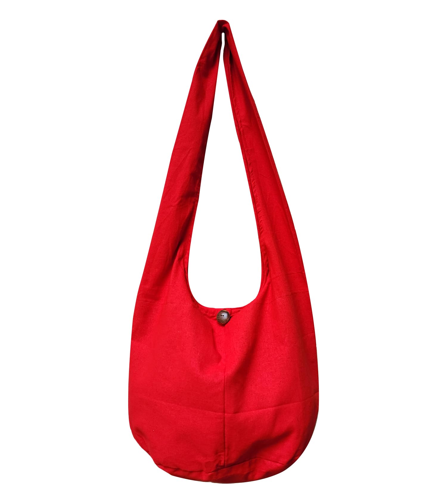 BTP Thai Monk Buddha Cotton Sling Crossbody Messenger Bag Purse Hippie Hobo Solid Large
