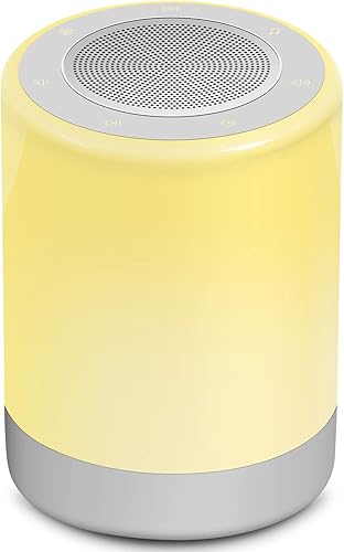 DAWANMIN Máquina de sonido para bebé, luz nocturna de máquina de ruido blanco para dormir de niños pequeños, 32 sonidos relajantes, 5 temporizadores