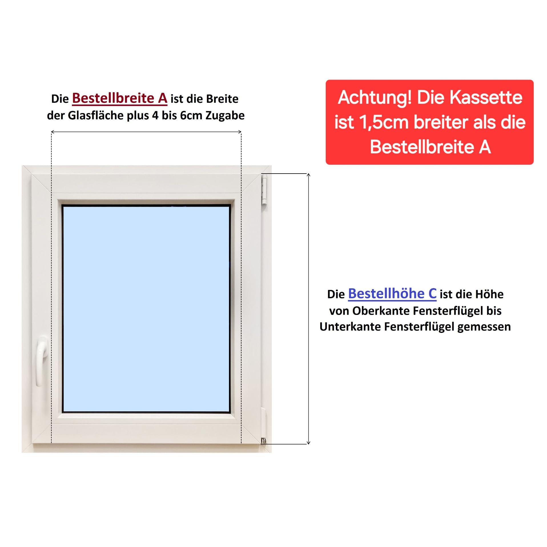 Kassettenrollo Verdunkelungsrollo Thermo Rollo | Fertigung nach Maß | Zum Anschrauben oder Kleben | Für Türen und Fenster | Thermostoff Blackout | Mit Kassette und Führungsschienen | Farbe Schwarz