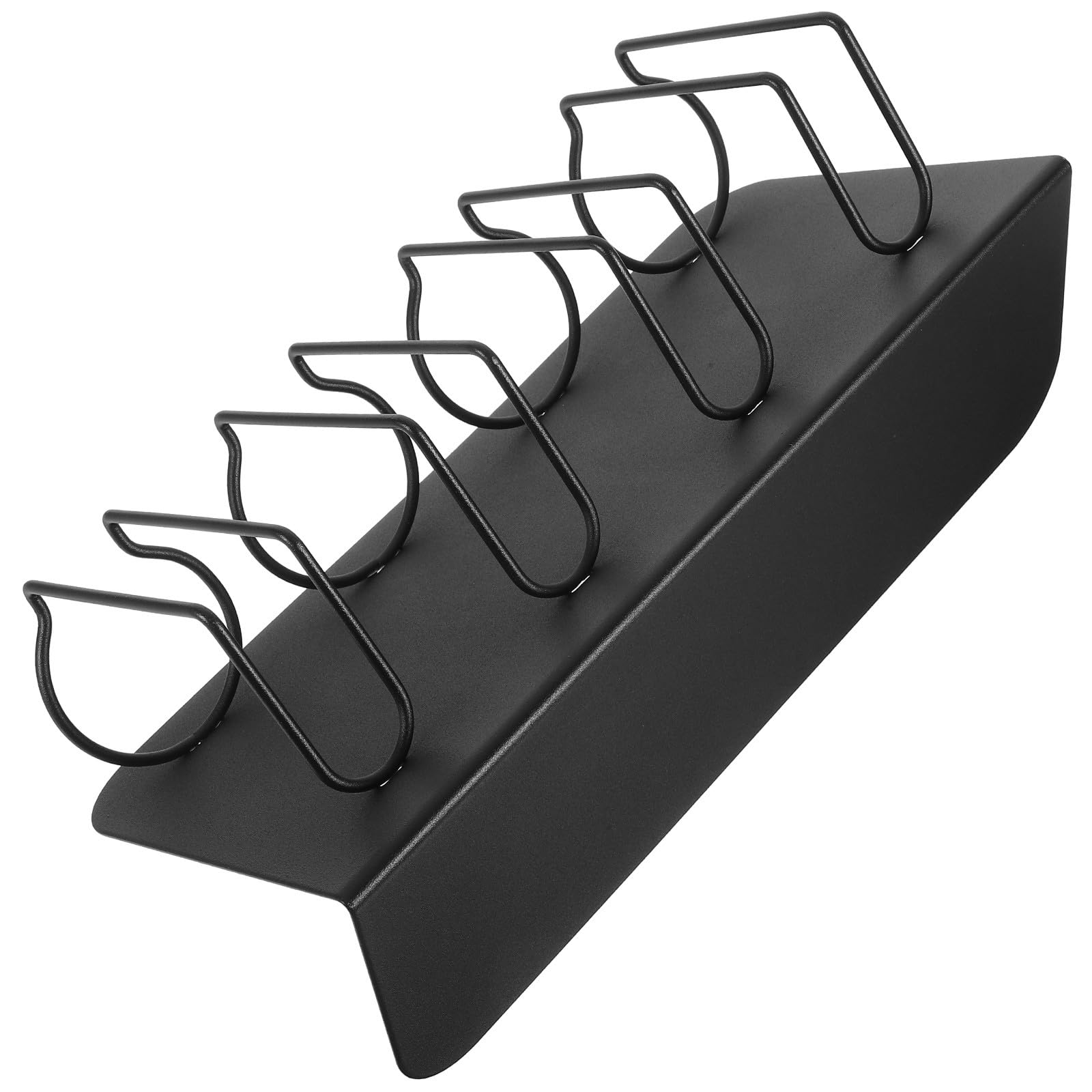 Support pour tondeuses électriques sèche-cheveux acier inoxydable noir mural - 8
