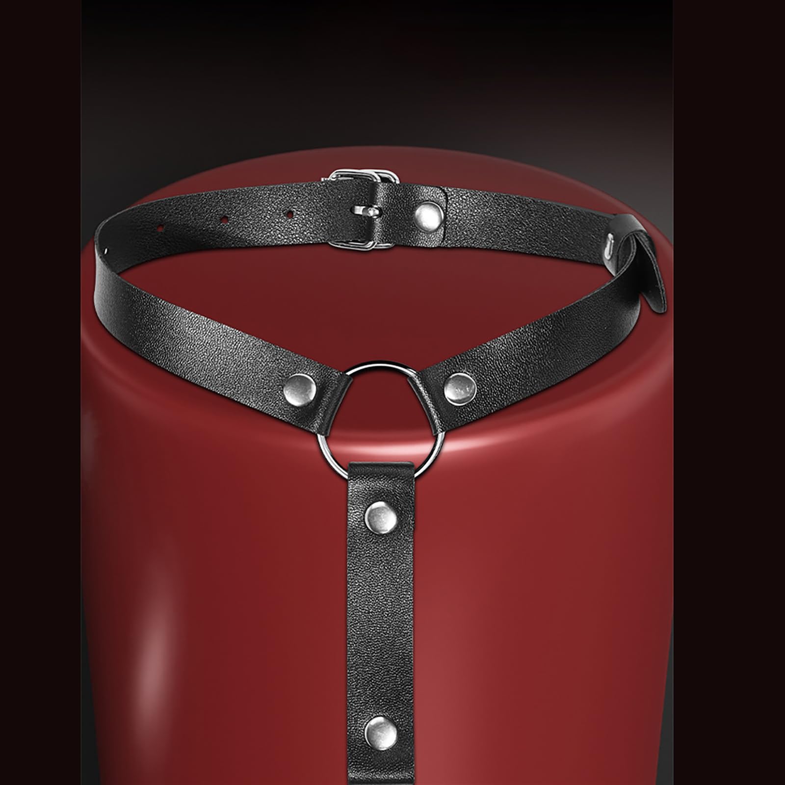 Collar De Sujeción De Cuero Ajustable Con Cadena Plug Anal Gancho Anal De Acero Inoxidable Kit De Bondage Fetichista, Juguetes Sexuales Para Parejas