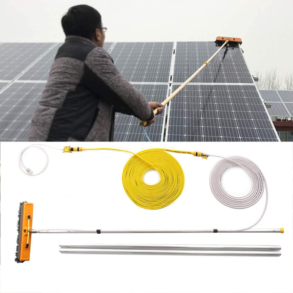 Aioneer Window Clean Pole, Cleaning Photovoltaic And Solar Panels, Cars, Caravan, Truck, Campers And Buses, Car Wash, Water Brush/7.5M/24.6Ft-7.5M/24.6Ft