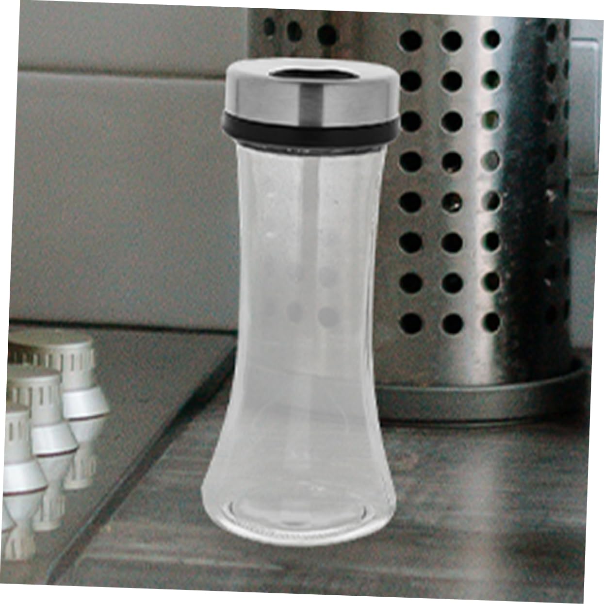 Cabilock 4 Juegos Dispensador De Especias Botellas De Condimentos Multifunción Botellas De Condimentos Domésticos Dispensadores De Condimentos De Cocina Salero Pimentero Vidrio 2 Piezas * 4