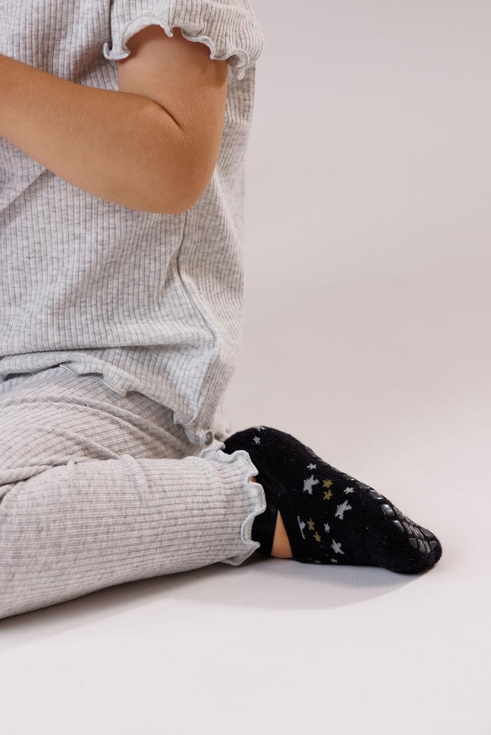 Premium Baby Walking Socks Gift box toddler grippy socks non skid non slip 2 pairs Boys Girls 6-24 Months 4y