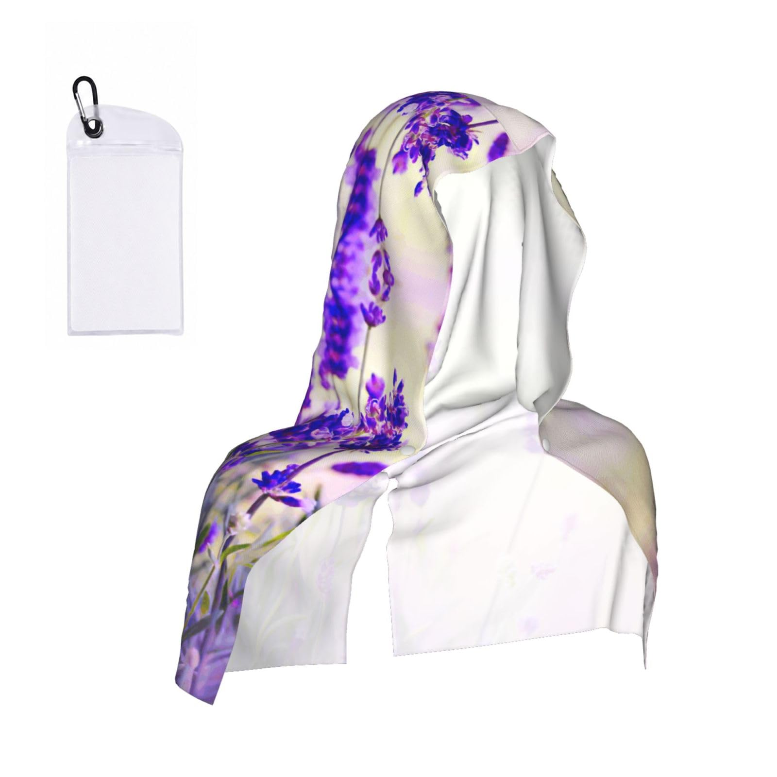 ZYJHYY Lavender Flower Print Unisex Swimming Towel Practical Camping Towel Skin-Friendly Cooling Towel For Workout Training