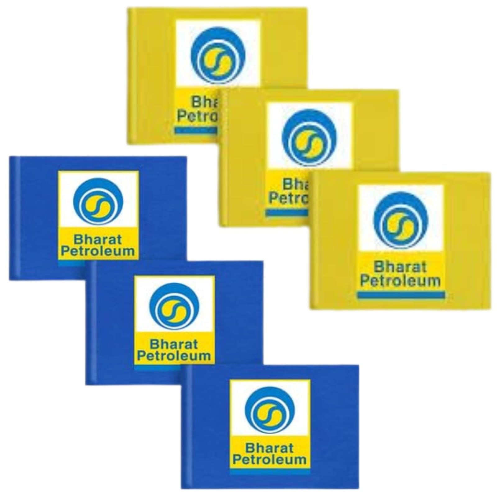Pragati Textile REDIFINING LIFESTYLES Bharat Petroleum Petrol Pump Promotional Flag Set (6pec set 3 Blue 3 yellow) Size/Flag Approx 30x40-image-6