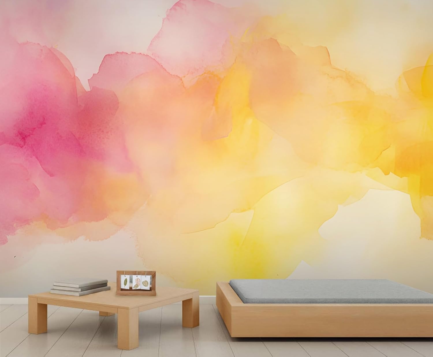 LEPUICI Purple Thunder Wall Murals, Lightning Mural, Removable Wallpaper for Farmhouse Living Room Bedroom Sofa TV Background Decor - 98.4" W x 68.9" H