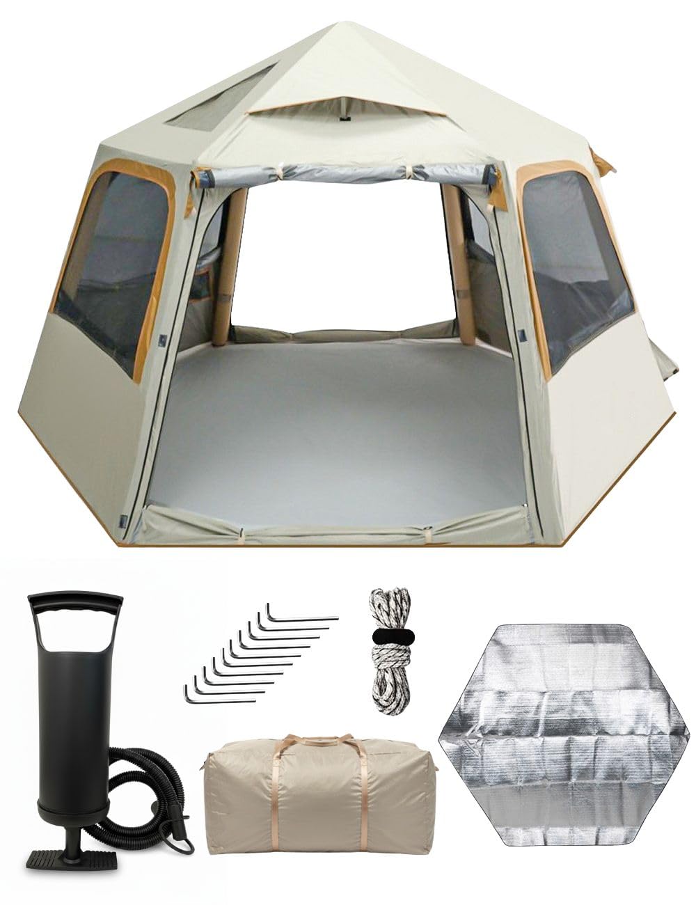 【希少・エアーテント】4人～5人用outwell・異形２ルームテント 楽天市場】テント UA-18 エクスギア ツールームドーム270 4〜5人用