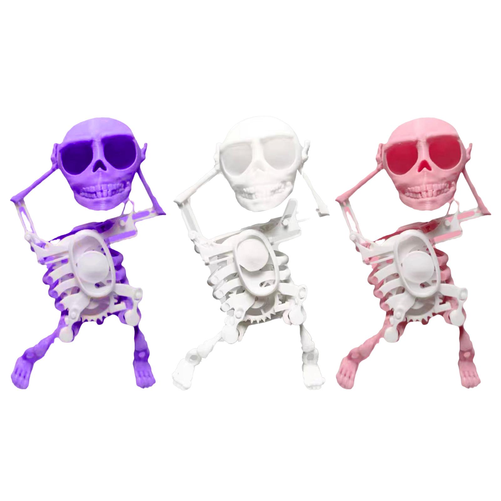 Juguete De Calavera Bailarina Y Balanceante – Esqueleto De Cuerda Con Movimiento, Ideal Para Aliviar El Estrés Y Decorar En Halloween O Todo El Año