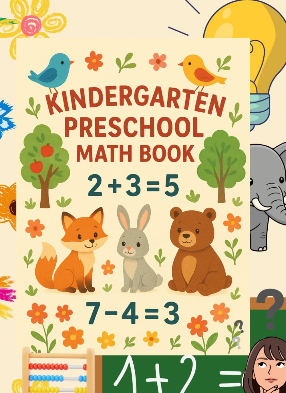 Kindergarten math workbook for kids ages 3-7:Counting, Number Tracing, Addition &Subtraction, Fun Preschool Learning Activities: Early learning ... number practice for preschool&kindergarten
