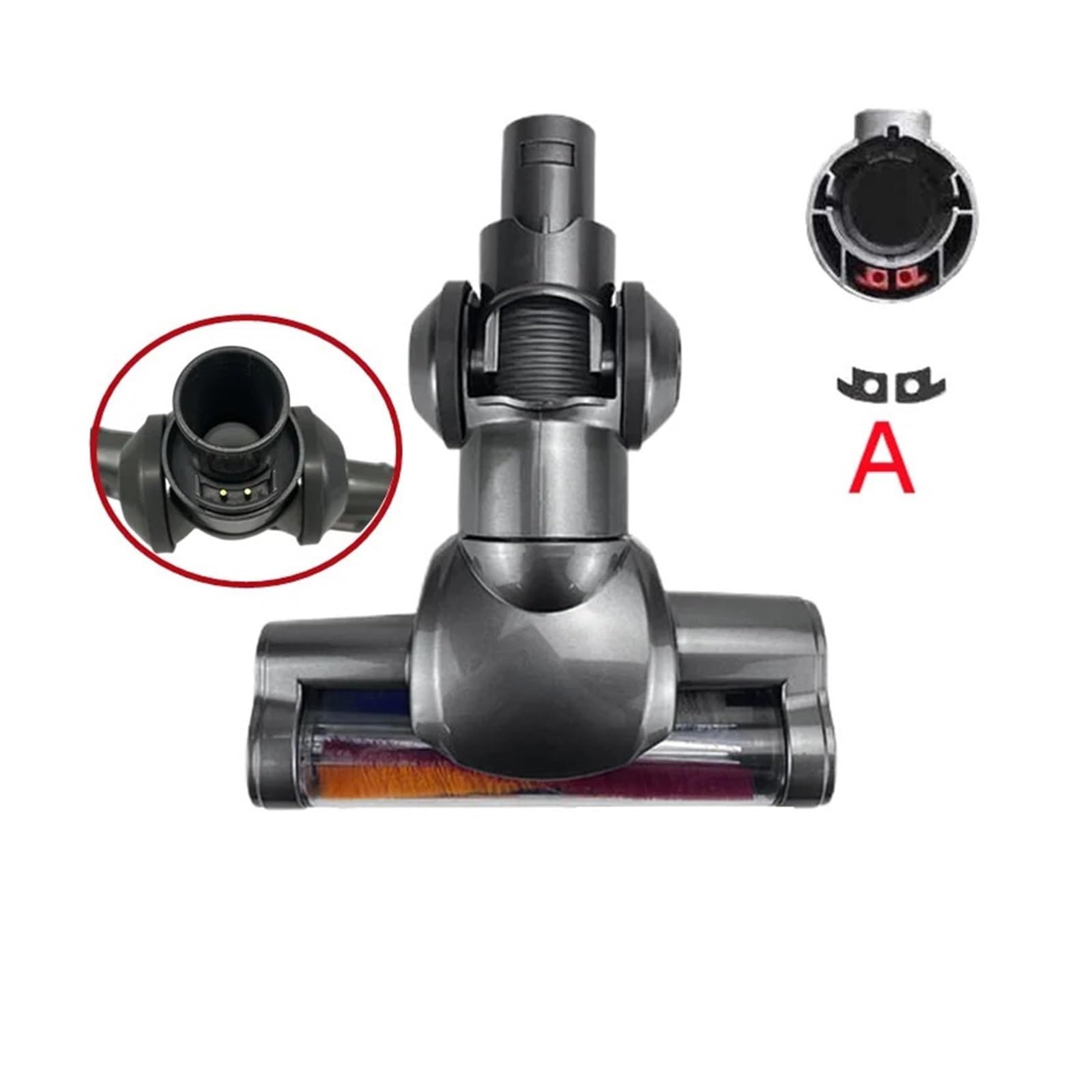 Tête de brosse de sol électrique 1 pièce, Compatible avec Dyson, DC45 DC59 V6 DC61 DC62, pièces de rechange for aspirateur, accessoires de nettoyage ménager