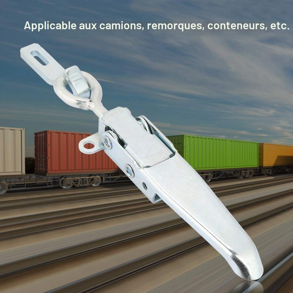 Akozon Loquet à Ressort Bascule Cadenas de Corps de Remorque de Verrouillable en Métal