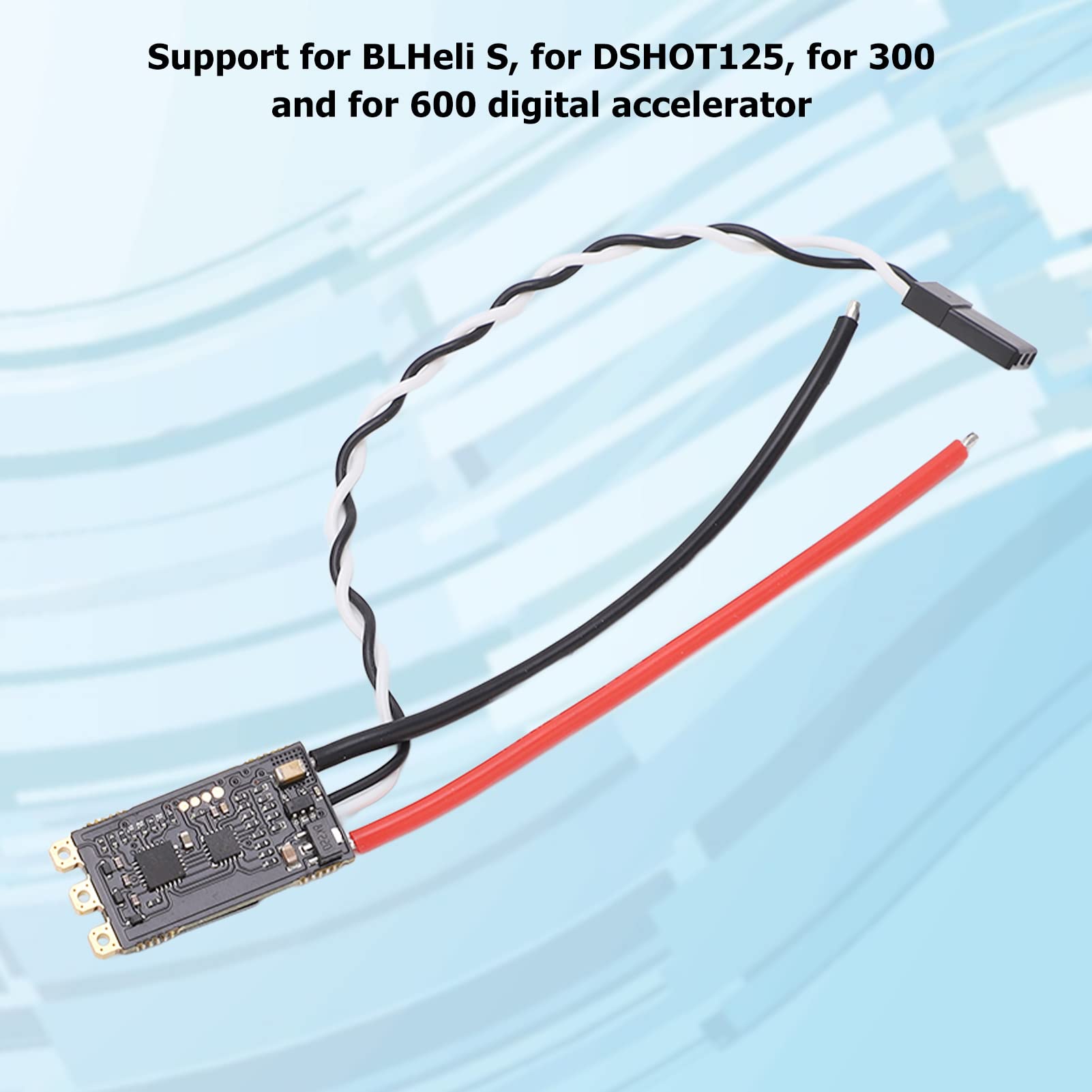Czarny bezszczotkowy elektroniczny kontroler prędkości, RGB LED, wysoka prędkość, odporność na zakłócenia, ESC 35A