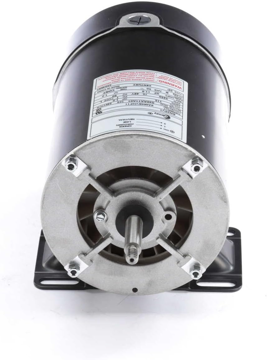 A.O. Smith BN25V1 1 HP, 3450 RPM, 1 Speed, 115 Volts, 12 Amps, 1 Service Factor, 48Y Frame, PSC, ODP Enclosure, Rigid Base Pool Motor