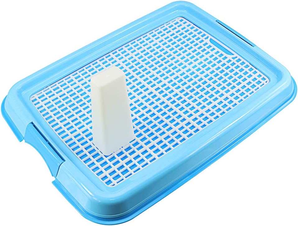 Meshed Training Pad Holder with Toilet Tray for Small Dogs for Indoor