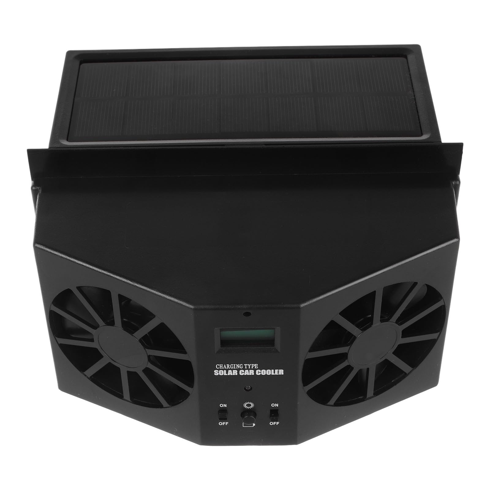 ABOOFAN Solarbetriebener Ventilator fürs Auto mit Effizienter Belüftung und Abs Material Autofenster Abluftventilator für Fahrzeuginnenraumkühlung im Sommer