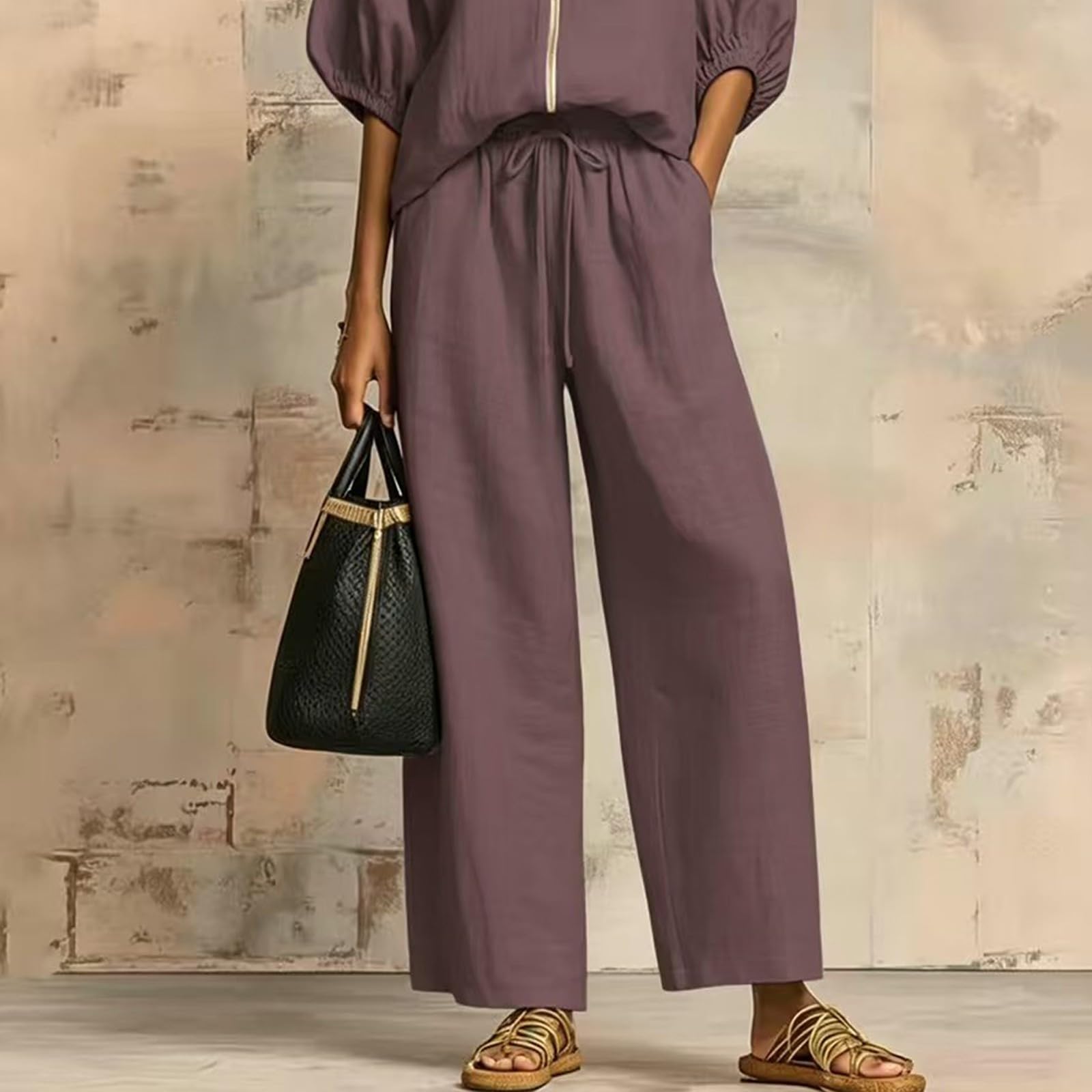 Conjunto Deportivo de 2 Piezas para Mujer Casual y Pantalones Chndalropa de Mujer veranoAdecuado para IR al Trabajo
