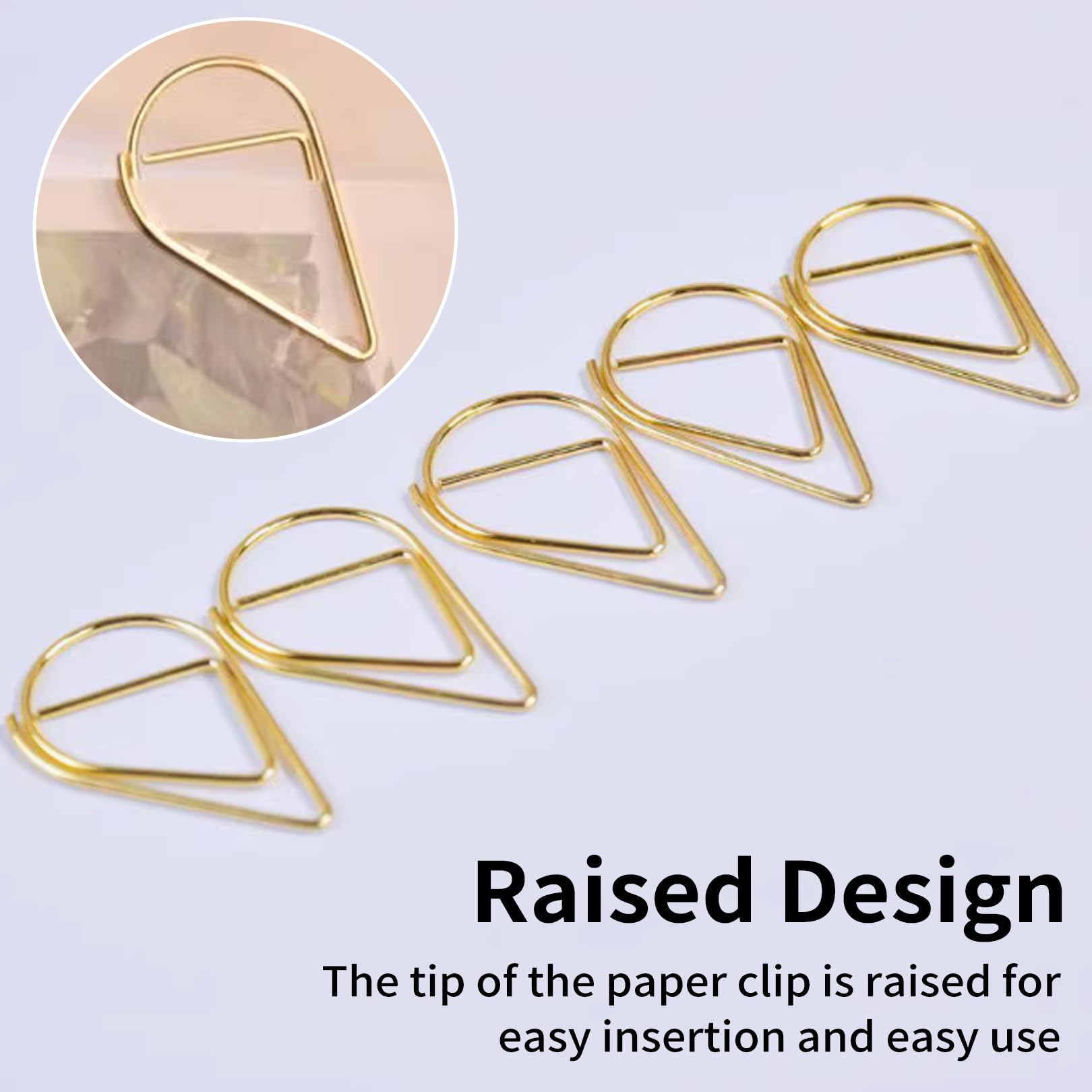 Graffette Jumbo Dorate - 100 Pezzi, 5.5cm, Scatola Richiudibile - Foto 10