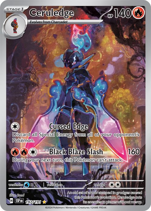 Amazon.com: Pokemon - Ceruledge 197/191 - Surging Sparks