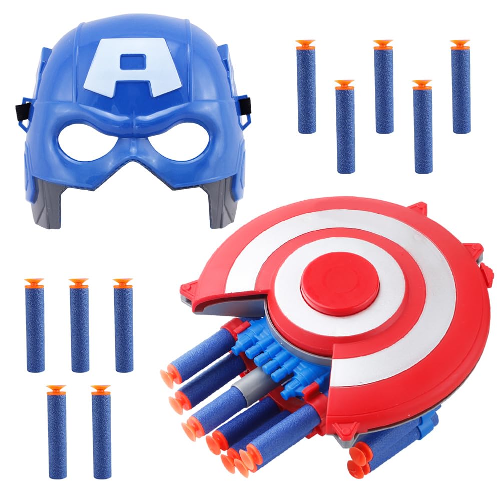 Hero Web Shooters Toy for Kids, Avengerrs Launcher Gloves Mask Launcher Wrist Toys Set Children's Cosplay Glove Launcher Gloves for Costume Cosplay Funny Children's Educational Toy for Boys Gift