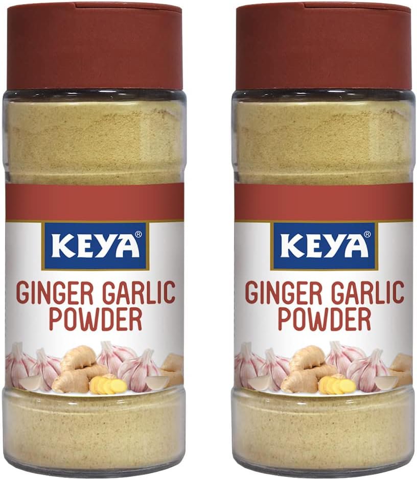 Ginger Garlic Powder 50g | Pure, All-Natural, Flavor Booster for Cooking, Soups, Sauces |No Additives, Preservatives | Pack of 2