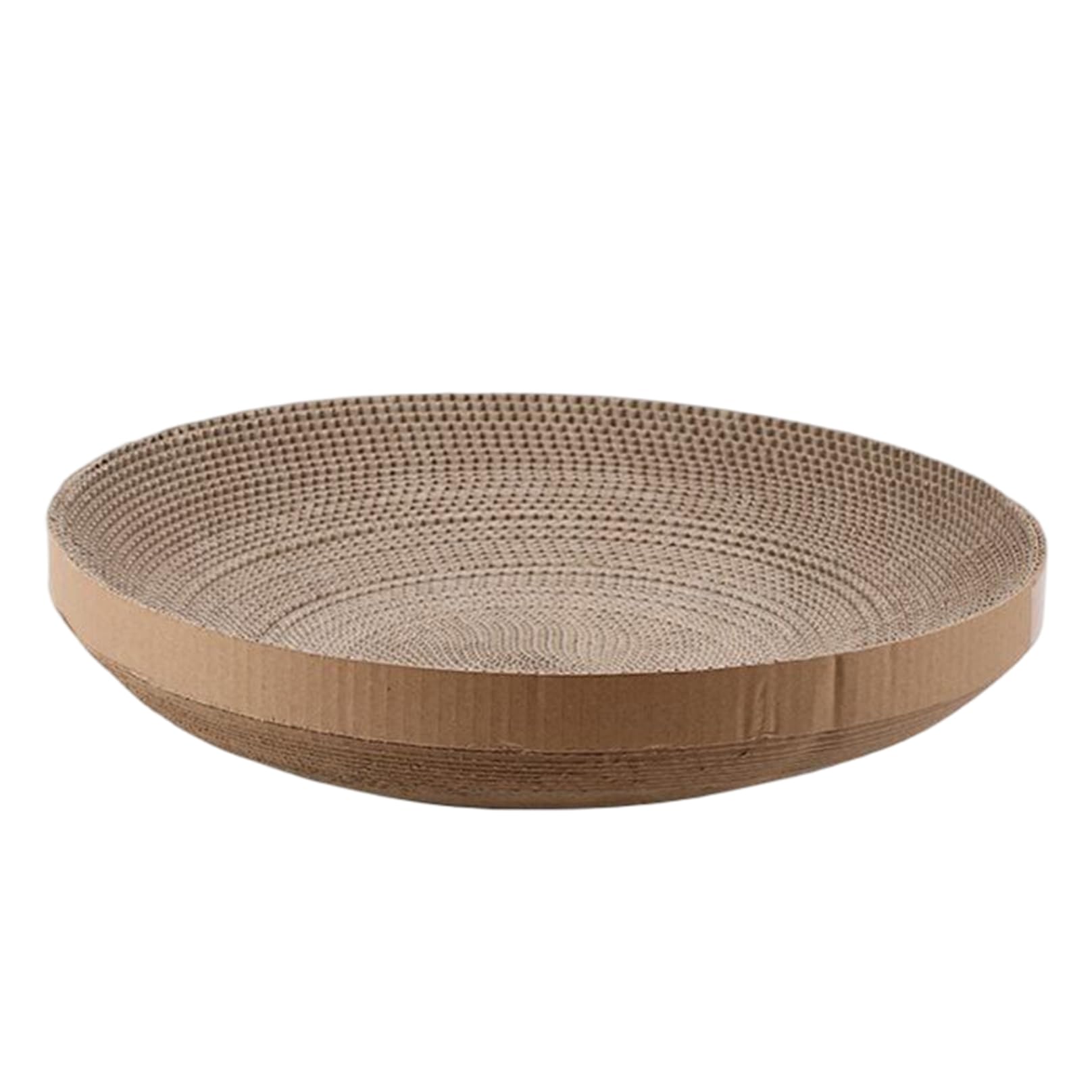 Recharge griffoir chat en carton ondulé rond 38cm lot de 18 pour jeu actif