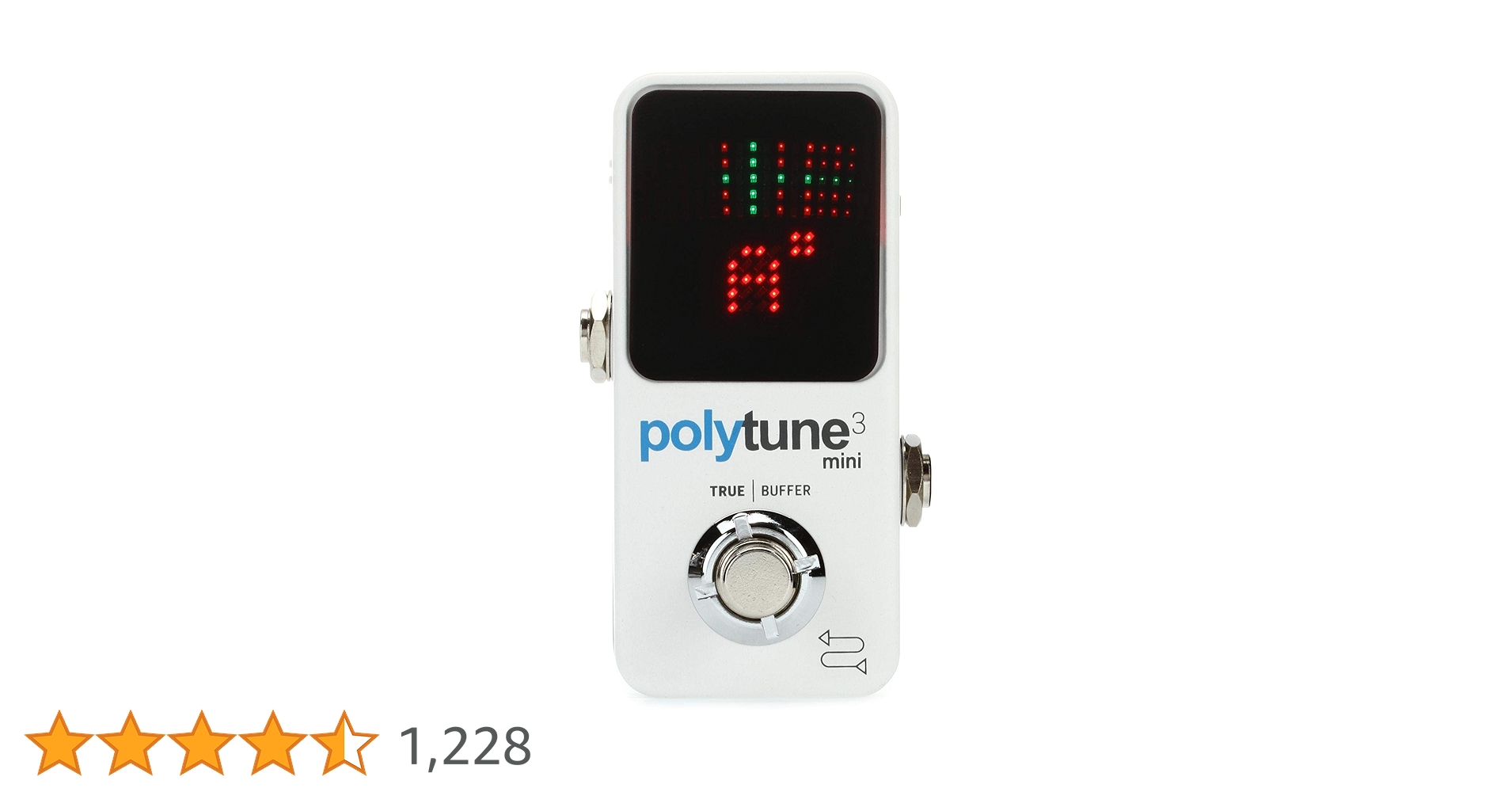 TC Electronic POLYTUNE 3 MINI Tiny Polyphonic Tuner with