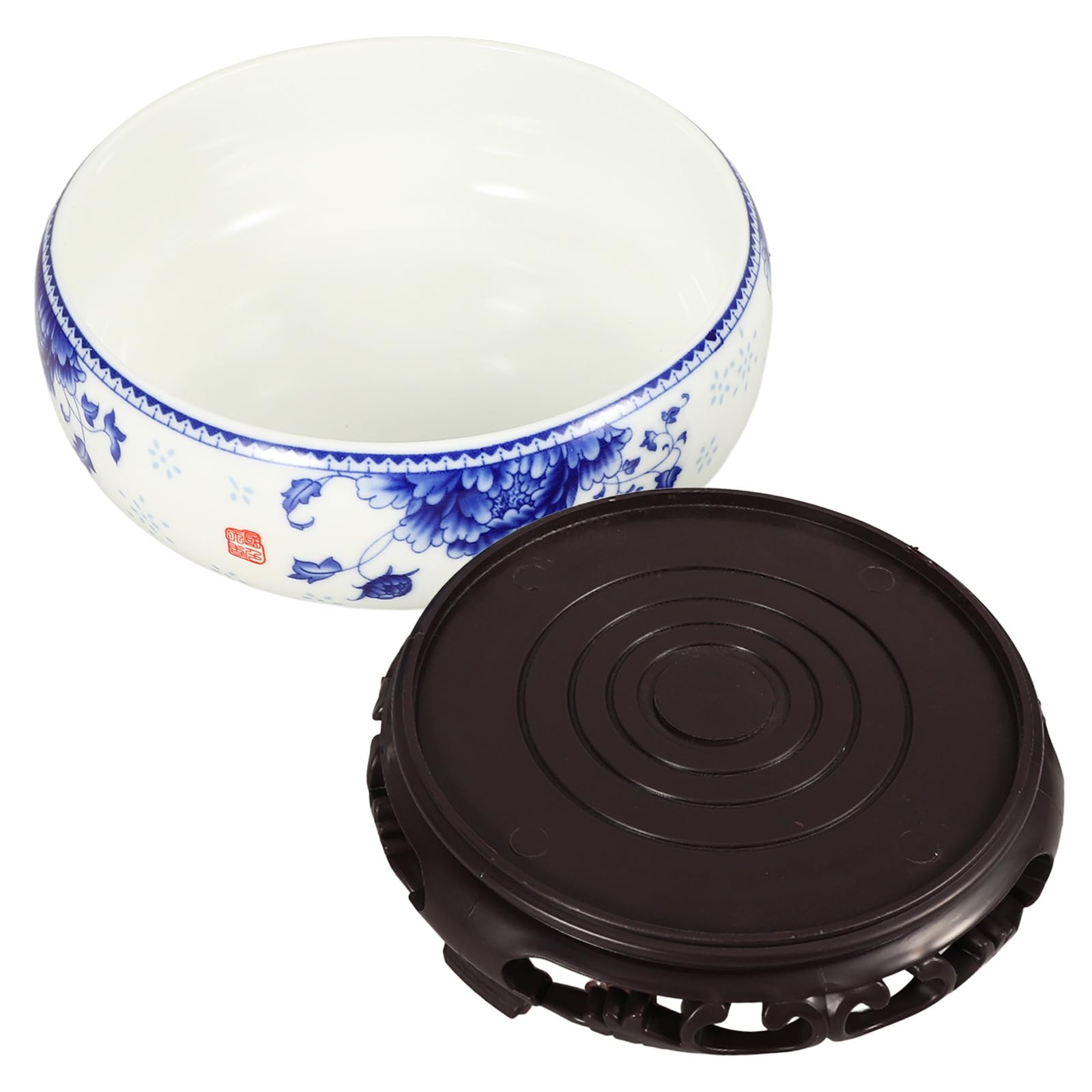 Jardinière en Céramique Grand Bac Profond d'eau pour Plantes Hydroponiques Pot Décoratif Simple et Lumineux pour Salon et Jardin