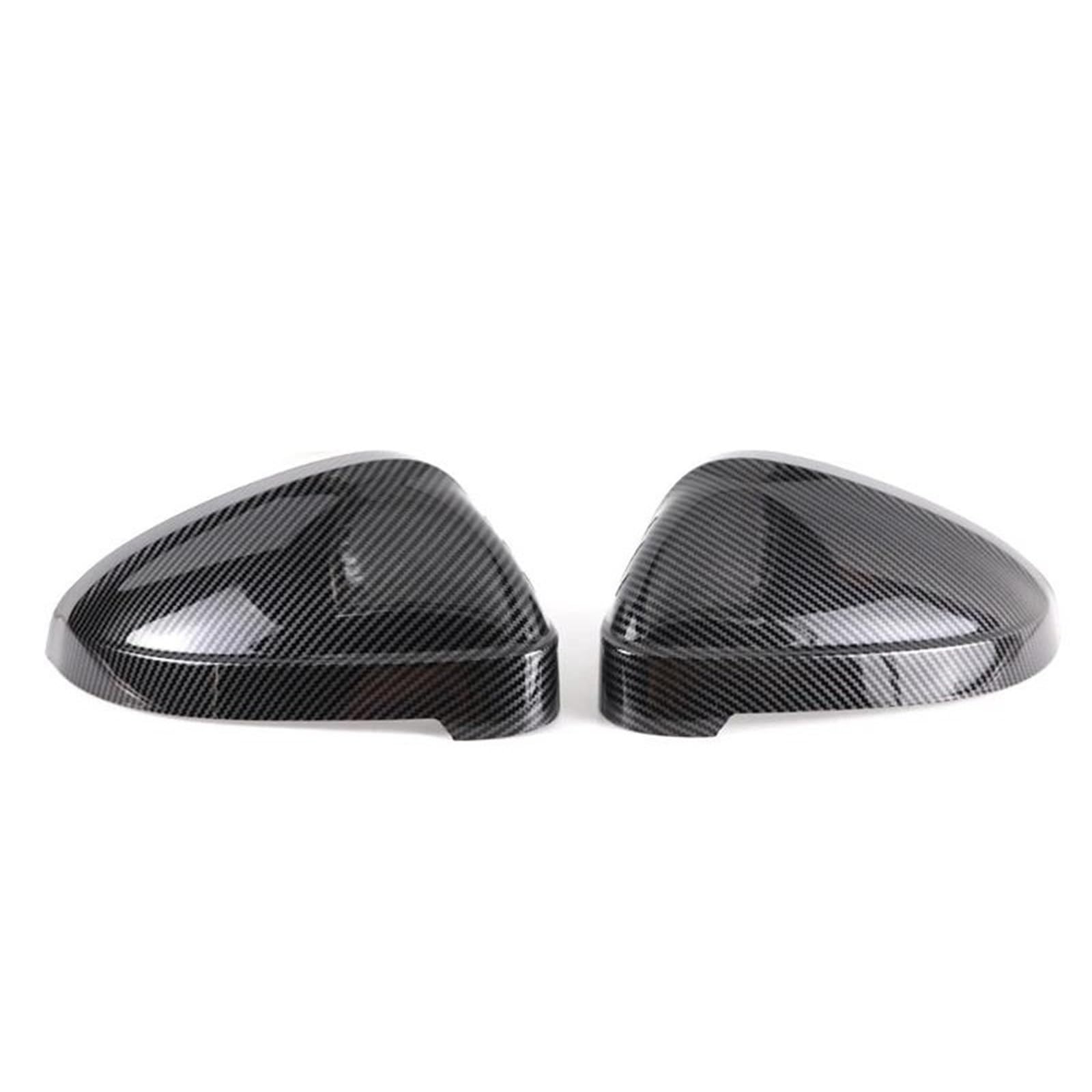 Black Carbon Fiber Matte Silver Side Wing Mirror Caps Automotive Accessories For Audi S4 RS4 S5 RS5 2017-2023 Fittings(Carbon Pattern A Pair)