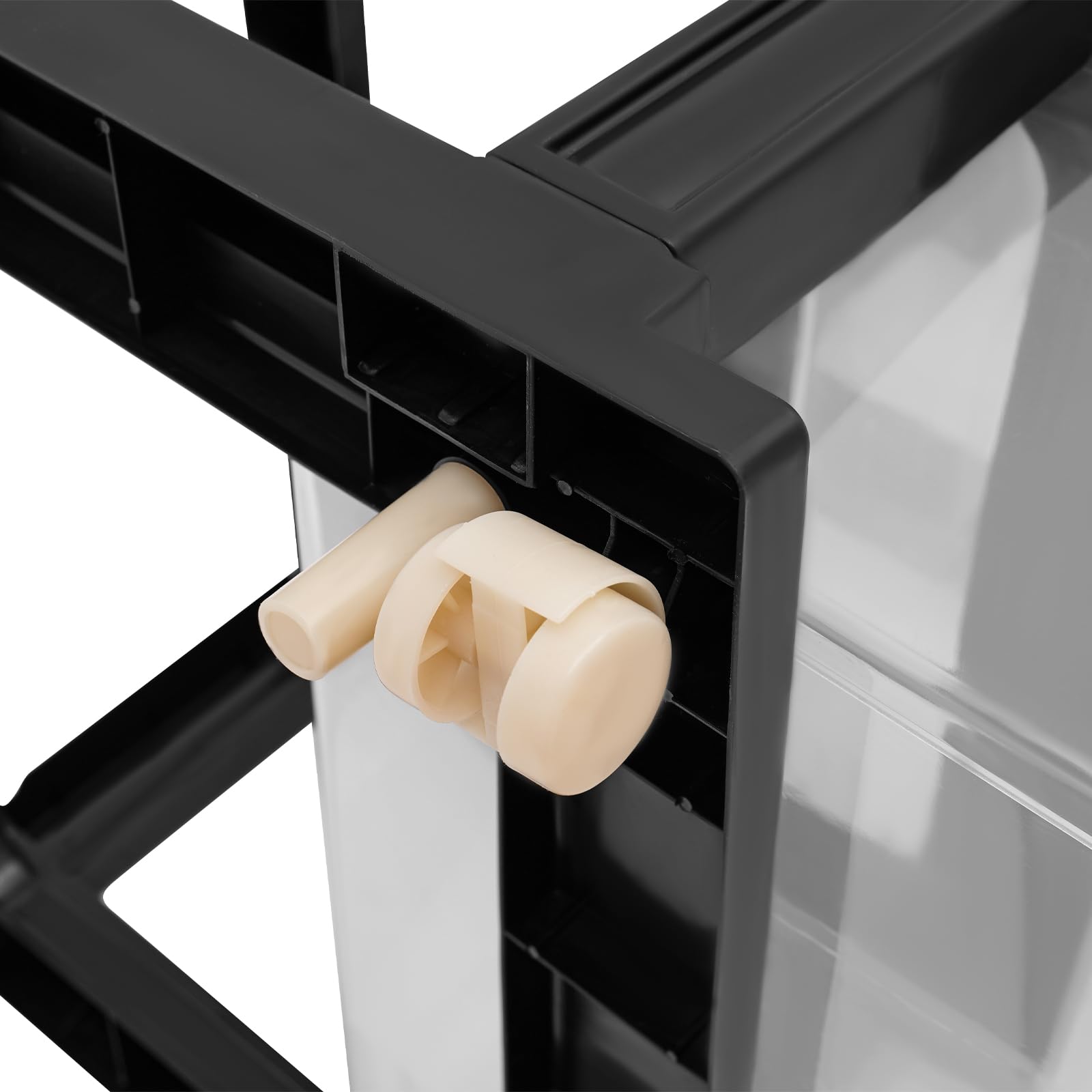 5 cassetti organizer per camera da letto, cassettiera con maniglia, per gioielli, cosmetici, cassetti, ufficio, 40 x 33 x 98 cm, colore nero