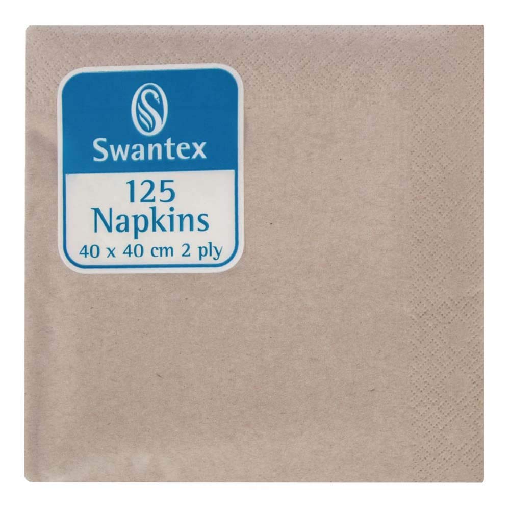 Nisbets DB483 Lot de 2000 serviettes de table en papier kraft compostable 400 x 400 mm