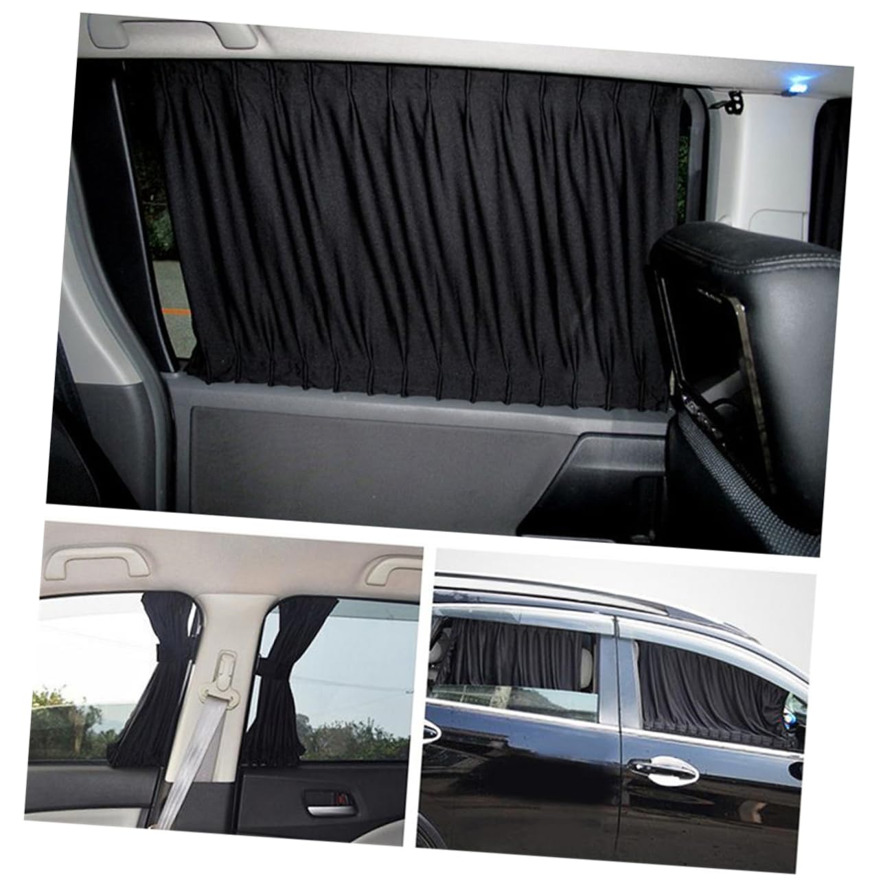 SUPVOX 2 Piezas Ventana Lateral del Coche Visera Parasoles De Coche Cortinas Automaticas Parasol para Ventanas De Coche Cortinas De Coche Parasol Cars Universal La Ventana Trasera