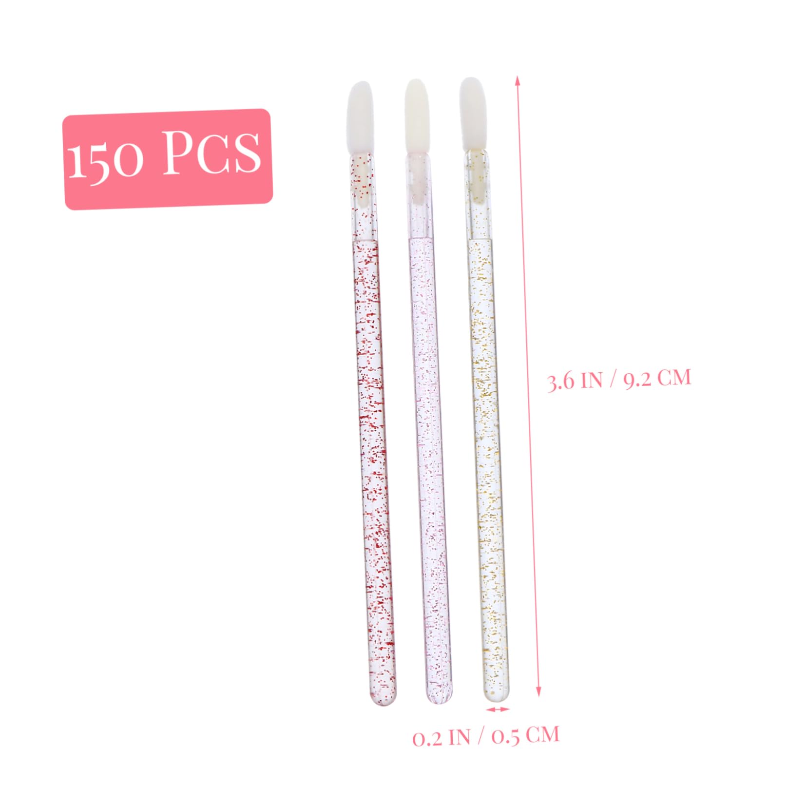 FOMIYES 150pcs Disposable Lipstick Applicators Portable Lip Gloss Tools Lip Brushes for Makeup Concealers and Makeup Lovers
