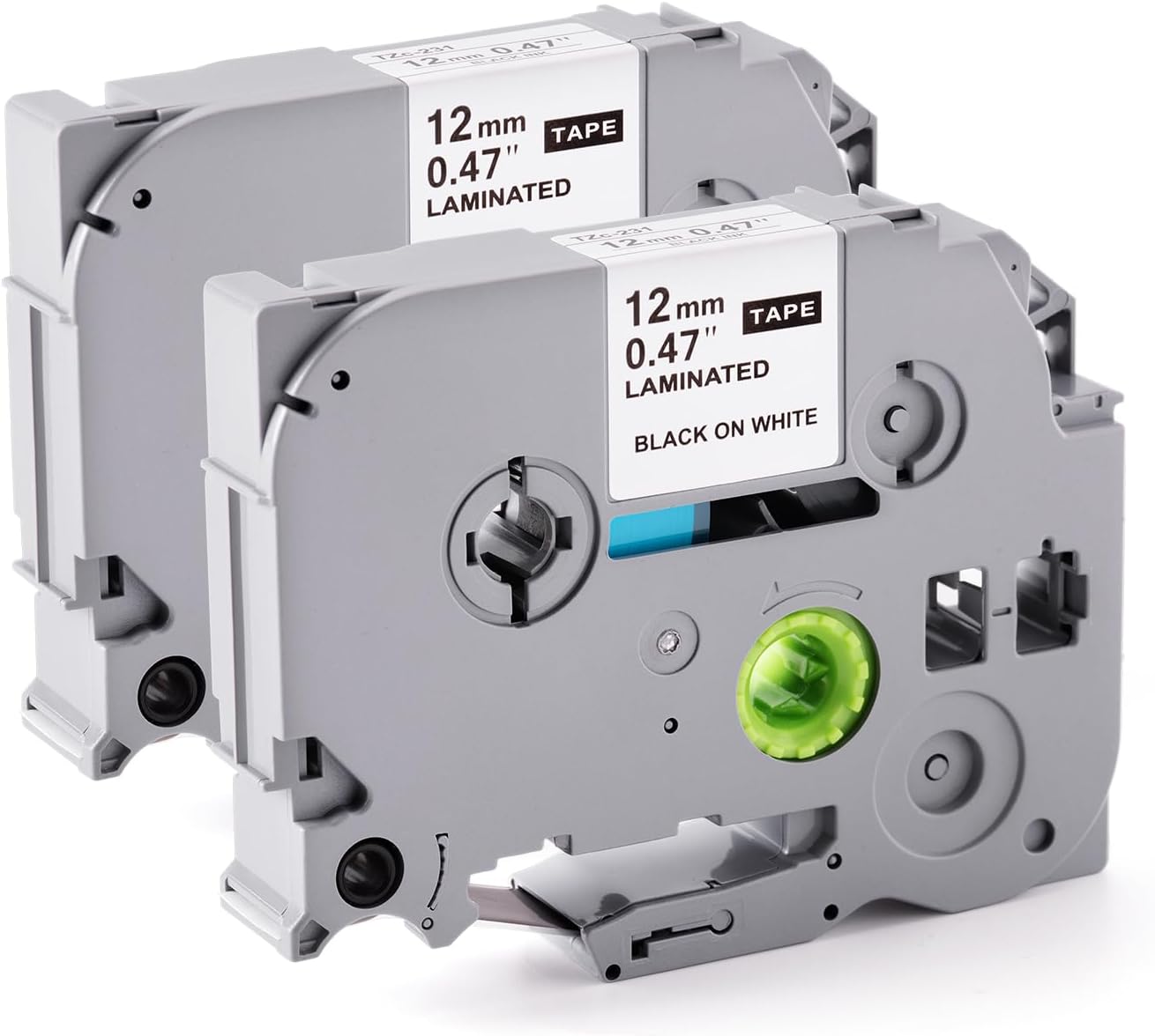 2Pack Label Tape Replacement for Label Maker Tape TZe231