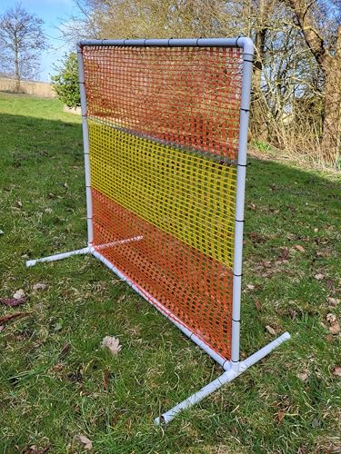 2er Set NADAC HOOPERS Agility-Zaun/Gate, PVC, VDH-KONFORM, Gelb/Orange, 1,05m x 1,15m, 1,4 kg, Outdoor, für Hunde Aller Größen