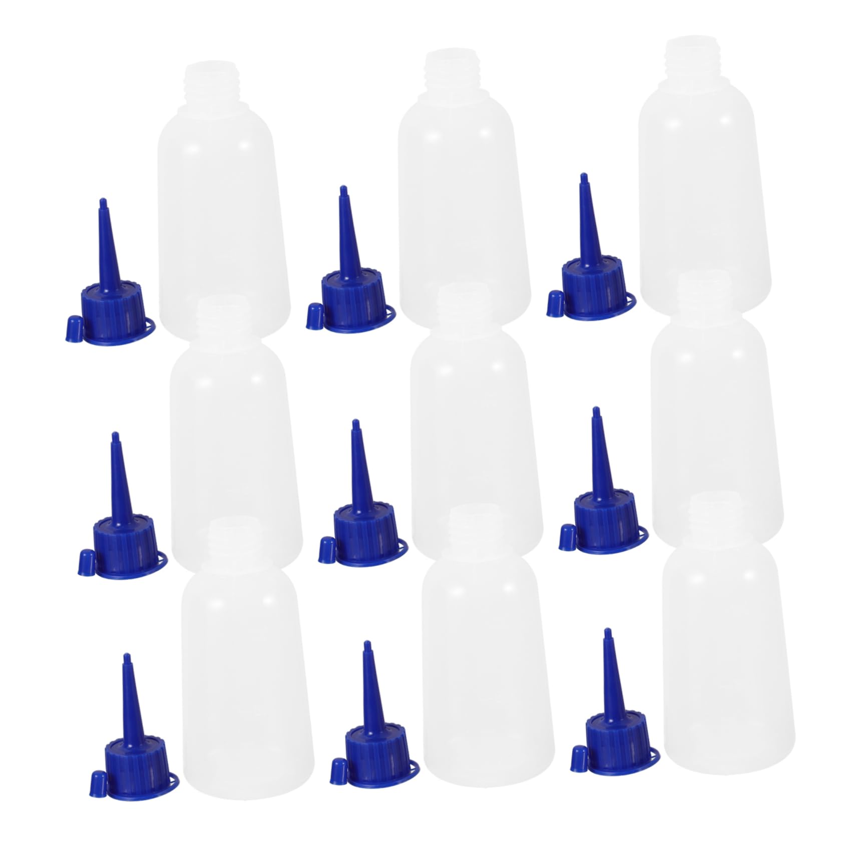 NUOBESTY 4 Set Bottiglie Beccuccio Precisione Per Colla Bottiglie Versatili Per Progetti Creativi 10 Pezzi * 4