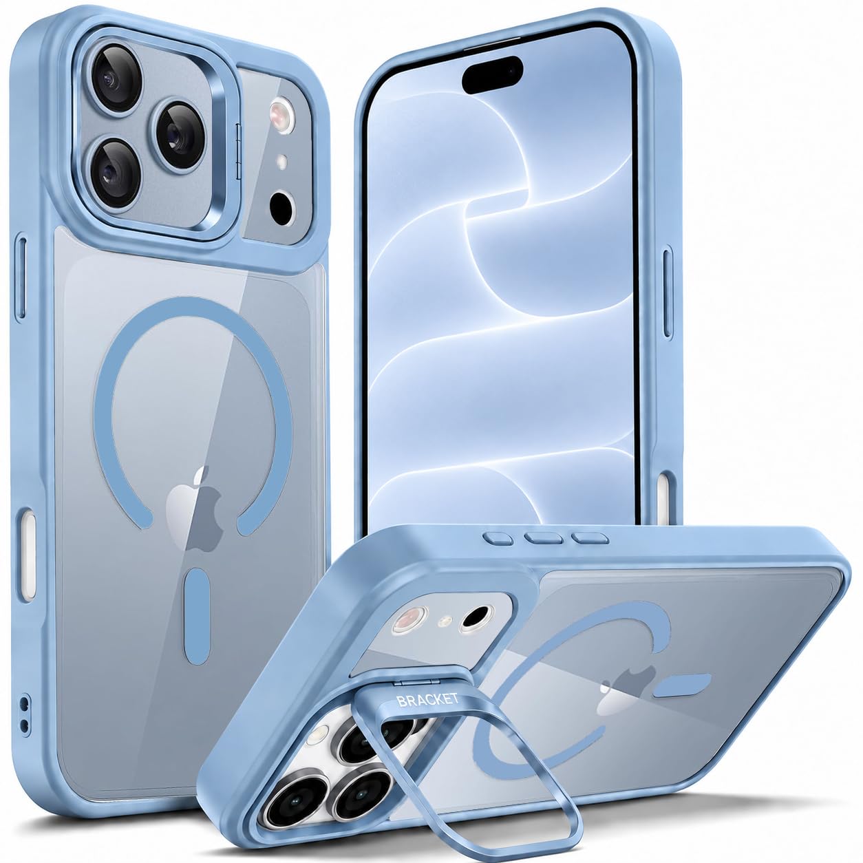 Elzzi Kickstand Case for iPhone 18 Pro Max/iPhone 17 Pro Max Case MagSafe Compatible, Builtin Adjustable Camera Stand, Translucent Matte AntiFingerprint Heavy Duty Shockproof Cover, Cosmic Orange — Amazon image 29