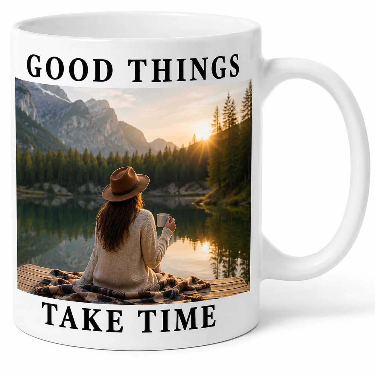 Gift Hub Personalised Mug Any Text & Photo, Custom Ceramic Coffee Mug 11 Oz, Christmas Tea Cup, Custom Photo Mug for Dad, Mum, Birthday, Wedding, Anniversary, Christmas & Special Occasions